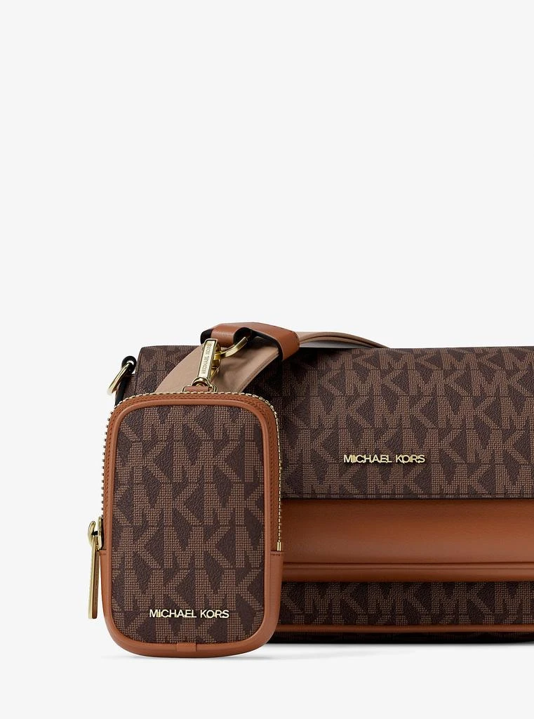 Michael Kors Outlet Jet Set Travel Small Signature Logo Crossbody Bag With Pouch 6