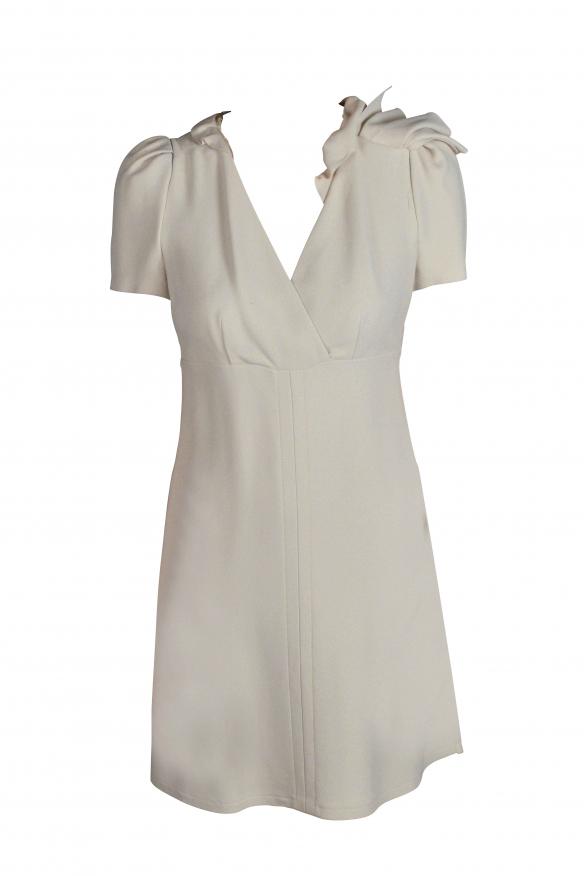 Prada Printed Sable Dress with Scarf Collar - Dresses Prada Printed Sable Dress with Scarf Collar - Dresses