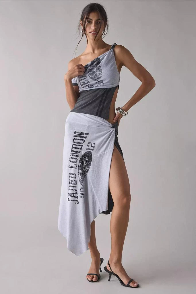 Jaded London Jaded London Asymmetric Spliced Two-Tee Top 1