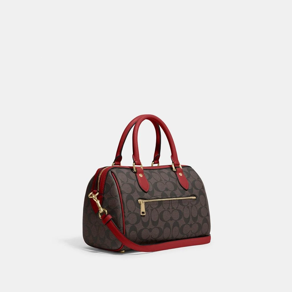 Coach Rowan Satchel In Signature Canvas 4