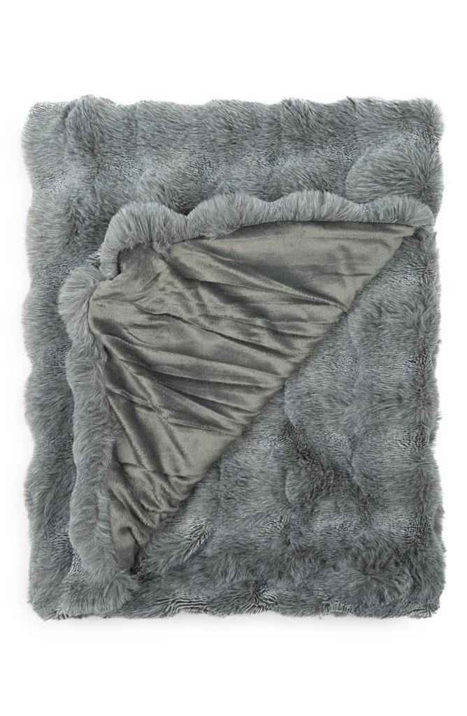 NORTHPOINT Faux Fur Throw Blanket 1