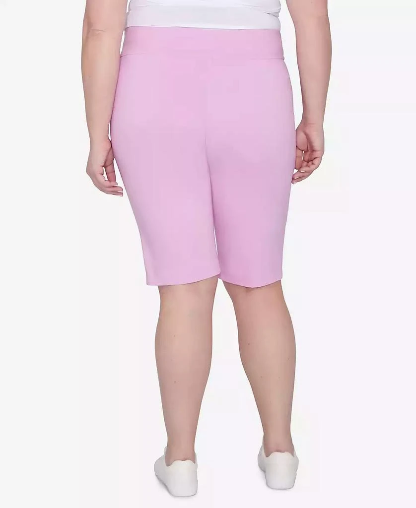 HEARTS OF PALM Plus Size Spring into Action Solid Tech Stretch Skimmer Pant 2