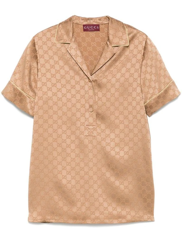Gucci Gucci Gg Satin Shirt 1