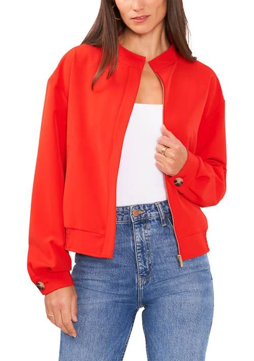 Vince Camuto Women
s Long Sleeve Bomber Jacket
