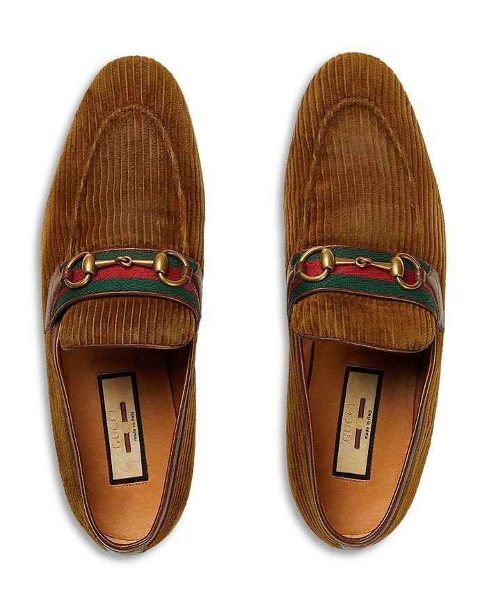 Gucci Men's Corduroy Horsebit Loafers 2