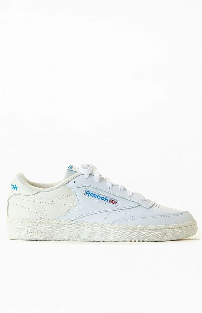 Reebok White & Blue Club C Vintage Shoes 1