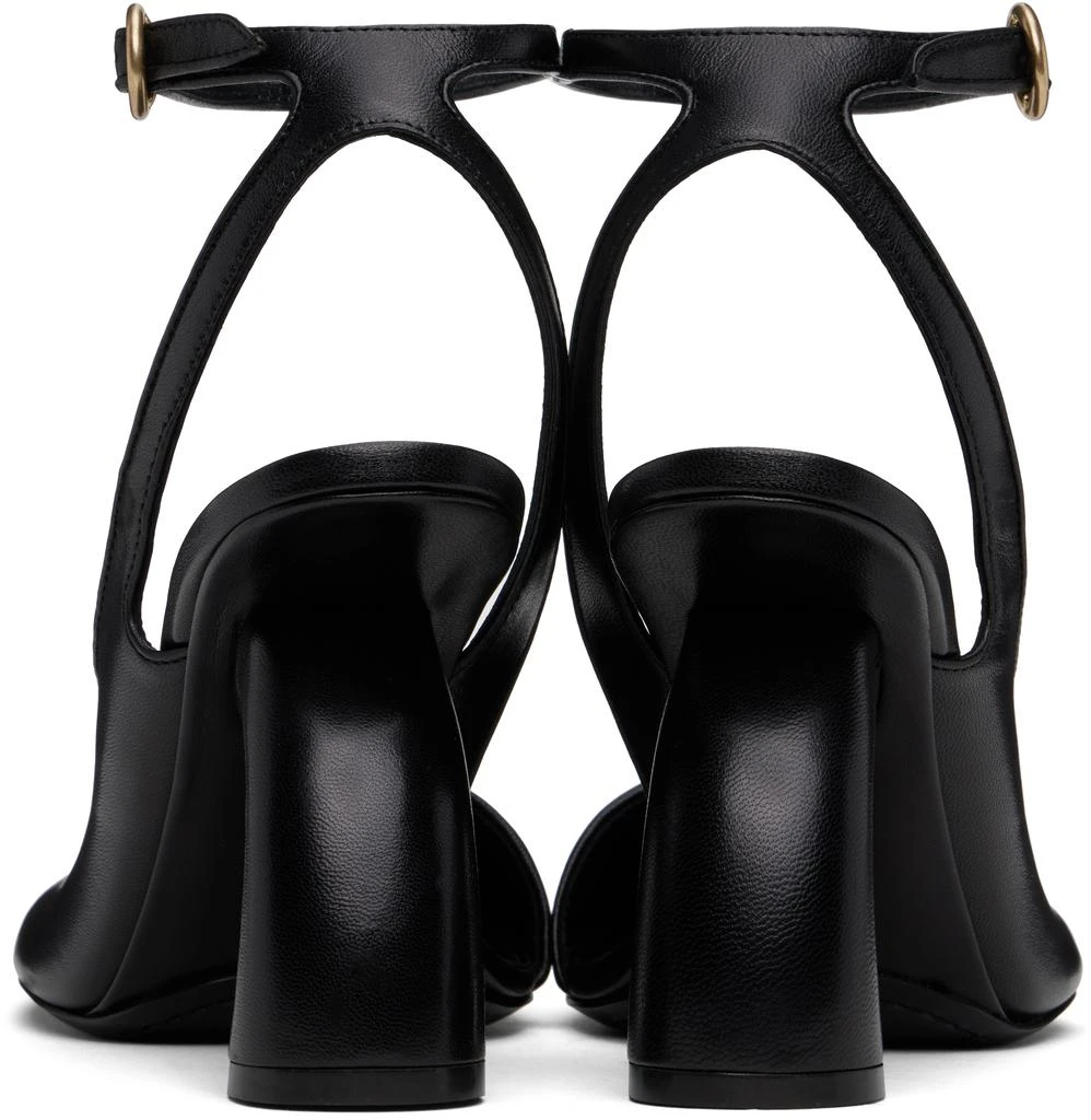 Dries Van Noten Black Asymmetric Heels 2