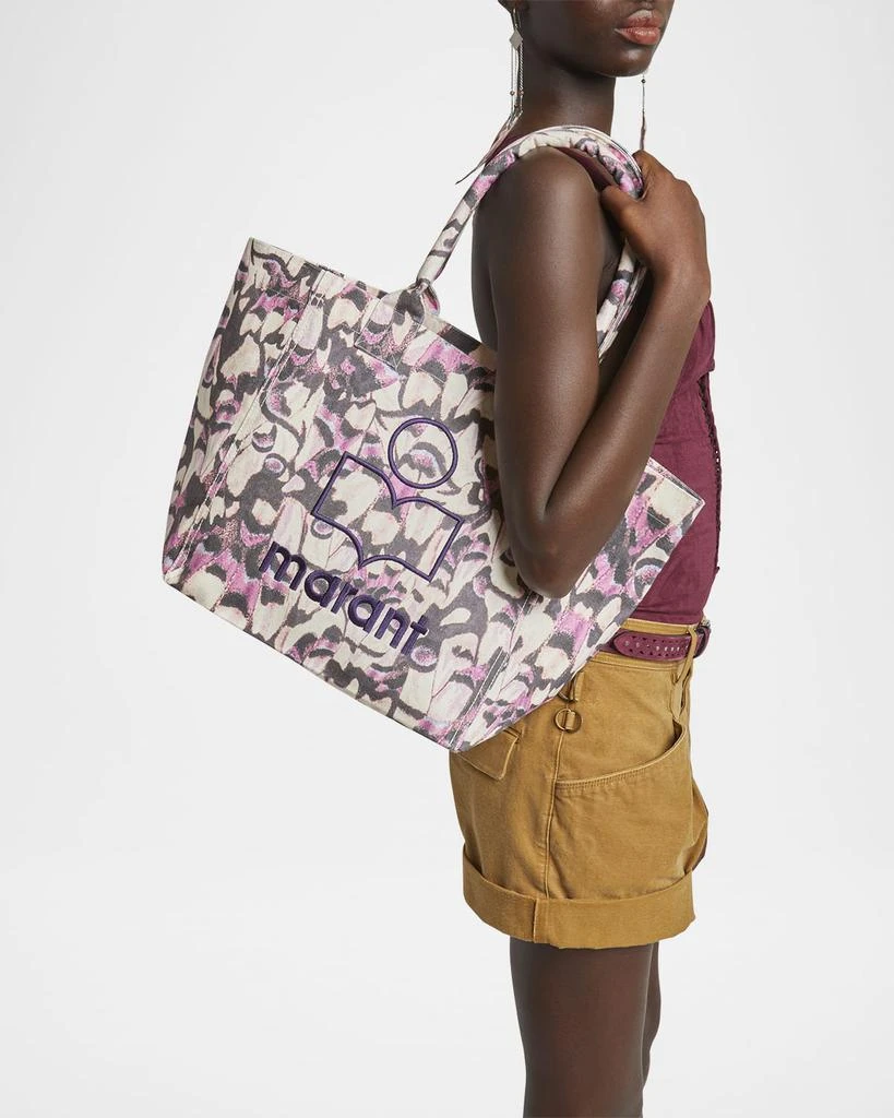 Isabel Marant Yenky Small Butterfly-Print Canvas Tote Bag 2