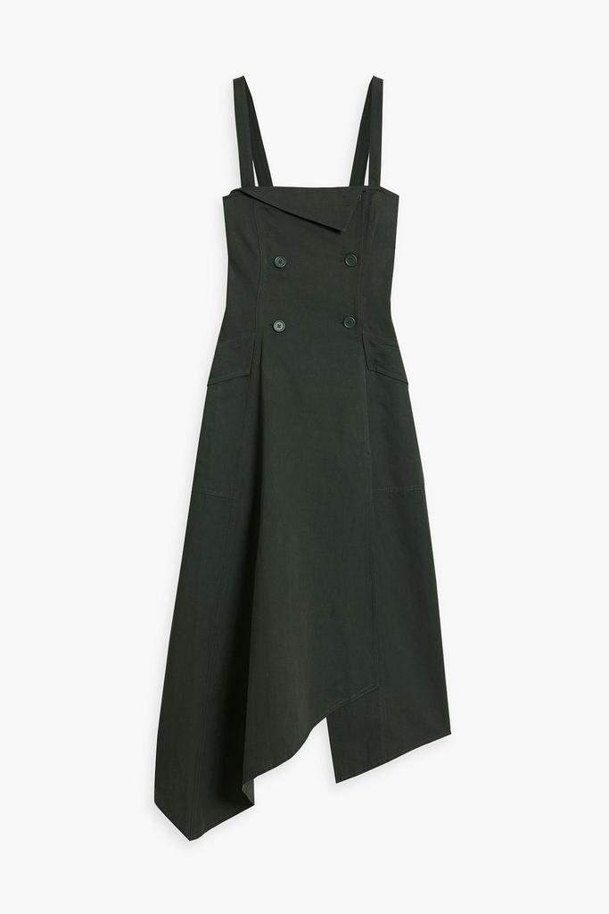 A.L.C. Scarlett asymmetric cotton and linen-blend midi dress