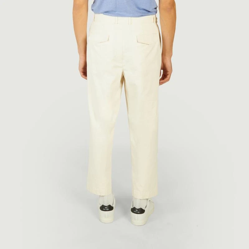 Officine Générale Luigi organic cotton twill chino pants Ecru OFFICINE GÉNÉRALE 3