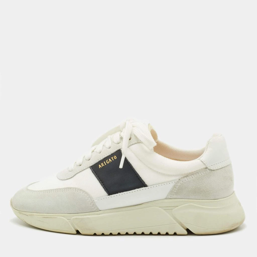 Axel Arigato White/Black Canvas and Leather Genesis Vintage
