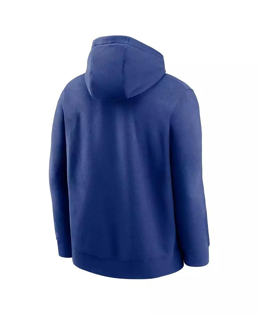 NIKE Men's Royal Texas Rangers Cooperstown Collection Team Logo Fleece Pullover Hoodie 3