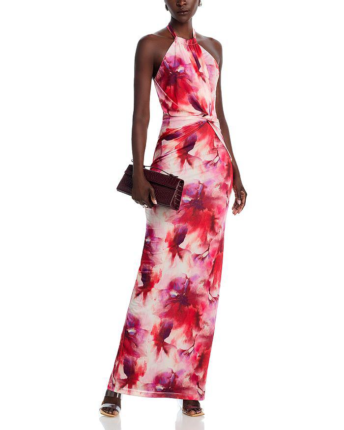 Black Halo Fina Halter Gown