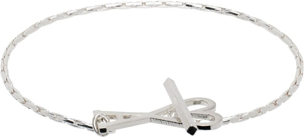 AMI Silver Brass Ami de Coeur Chain Bracelet 1