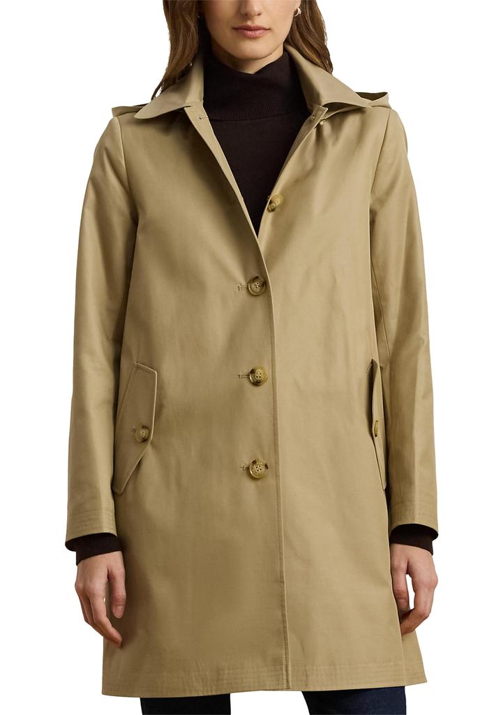 Ralph Lauren Women's Cotton Blend Icon Style A-Line Coat