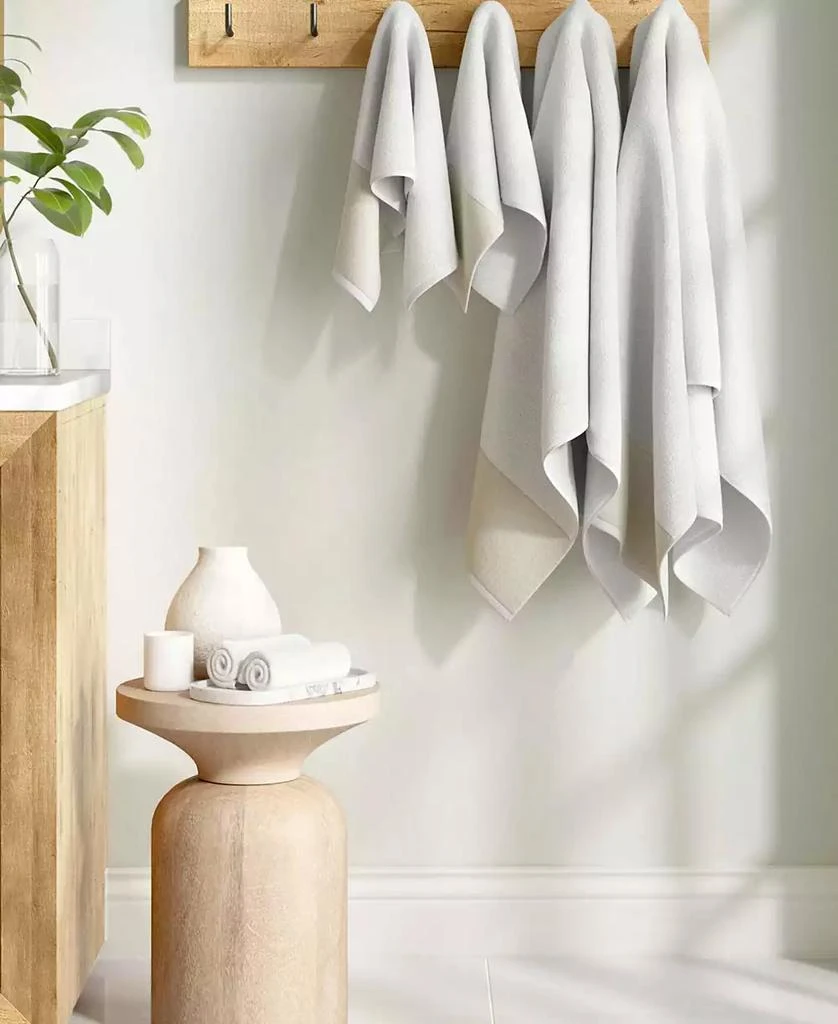 Linery 
Co Cotton and Linen-Texture Border 6 Piece Towel Set 2