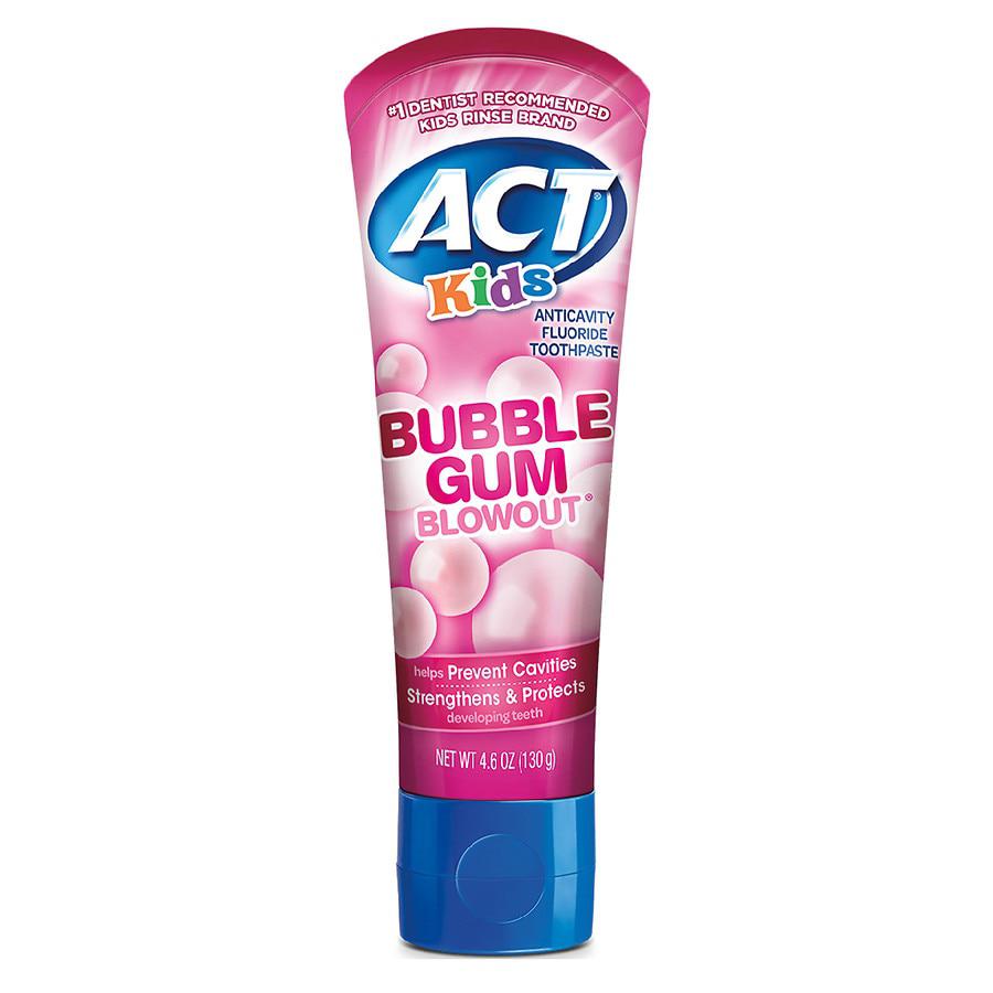 ACT Kids Anticavity Fluoride Toothpaste Bubble Gum Blowout