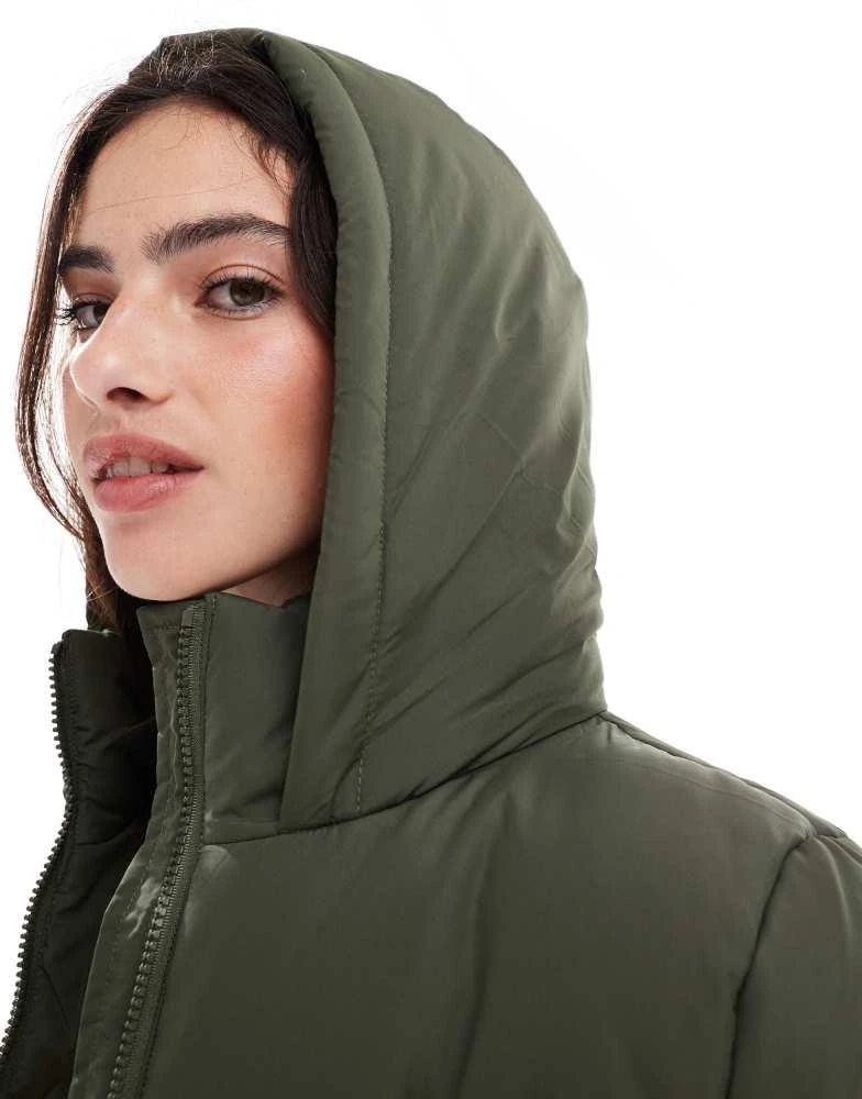 French Connection French Connection hooded puffer jacket in khaki 2