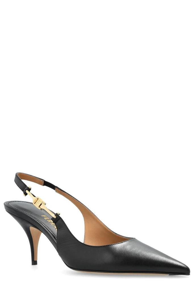 Salvatore Ferragamo Ferragamo F Buckle Slingback Pumps 2