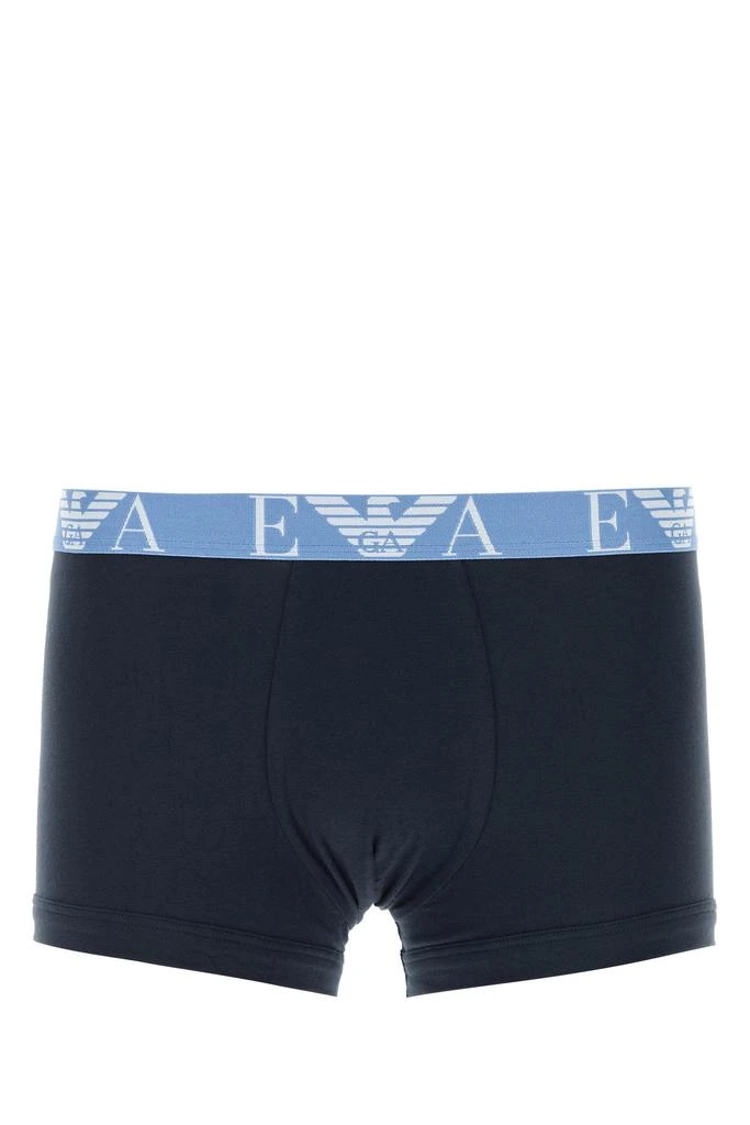Emporio Armani Dark blue stretch cotton boxer set