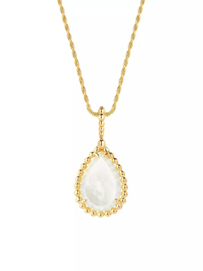 Boucheron Serpent Bohème 18K Yellow Gold & Mother-Of-Pearl Pendant Necklace 1