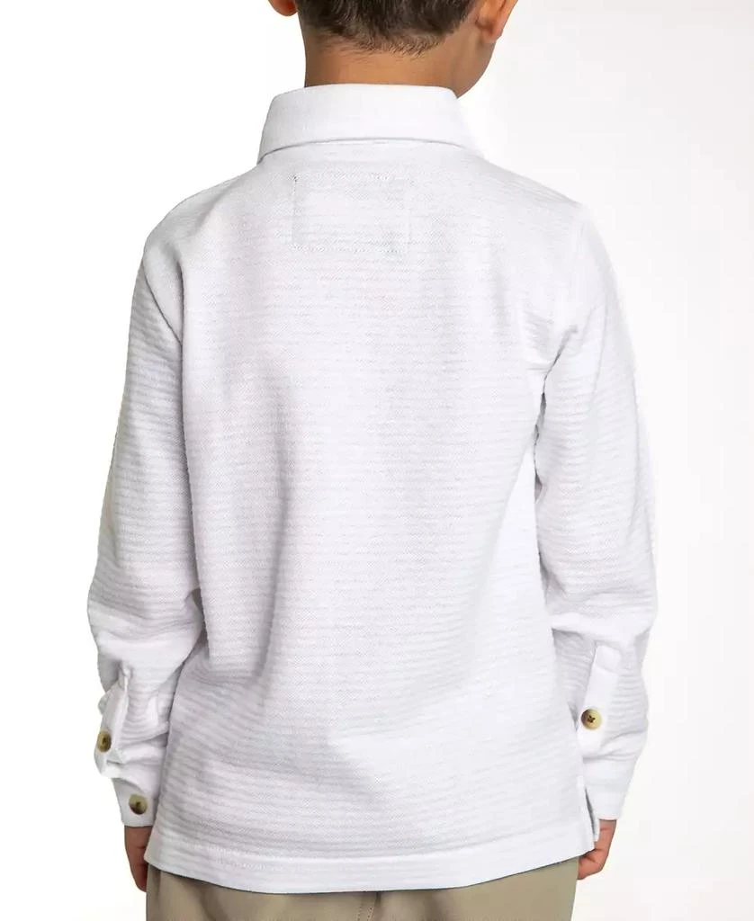 Sovereign Code Big Boys Nick Textured Knit Long Sleeve Button-Up Shirt 3