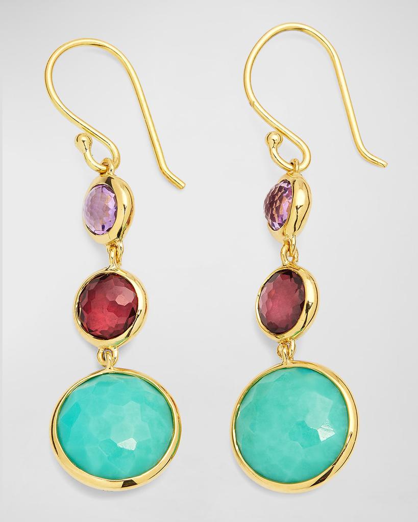 Ippolita Lollitini 3-Stone Drop Earrings in 18K Gold