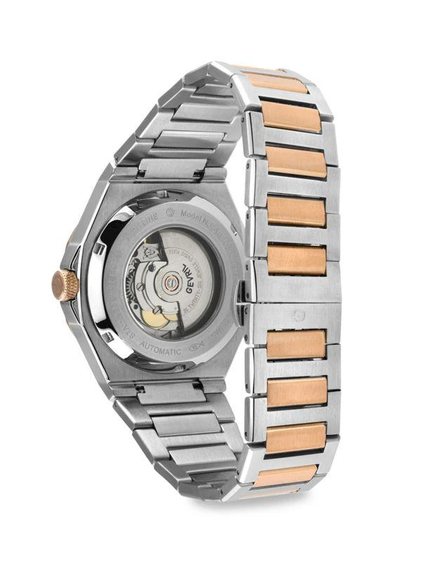 Gevril High Line 43MM Swiss Automatic Two Tone Stainless Steel Watch 3