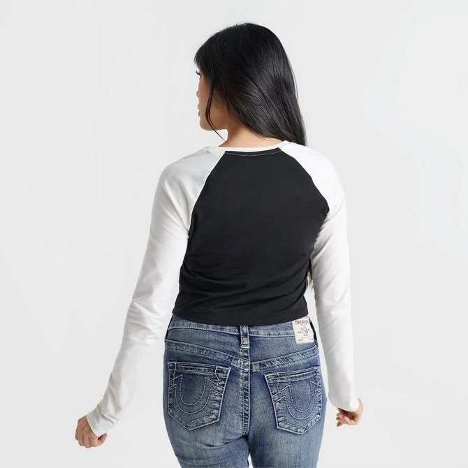 True Religion Women's True Religion Raglan Long-Sleeve T-Shirt 7