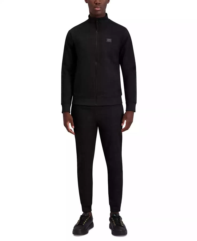 Karl Lagerfeld Paris Men's Plaid Track Jacket 4