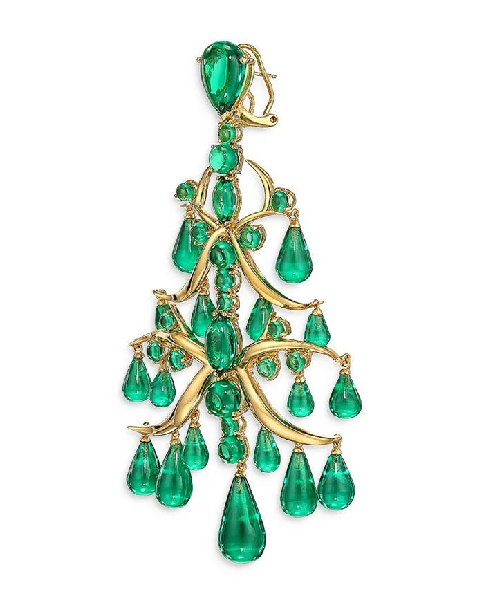 Anabela Chan 18K Yellow Gold Vermeil Supernova Simulated Stone Ivy Chandelier Drop Earrings 3