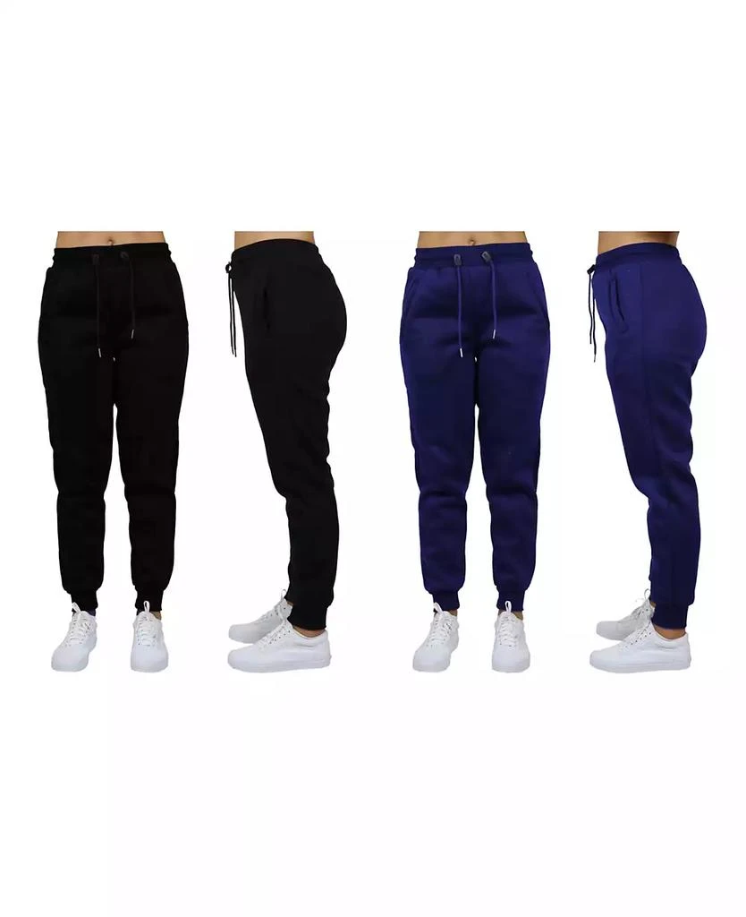 Galaxy By Harvic Women's Loose Fit Fleece Jogger Sweatpants, Pack of 2 4