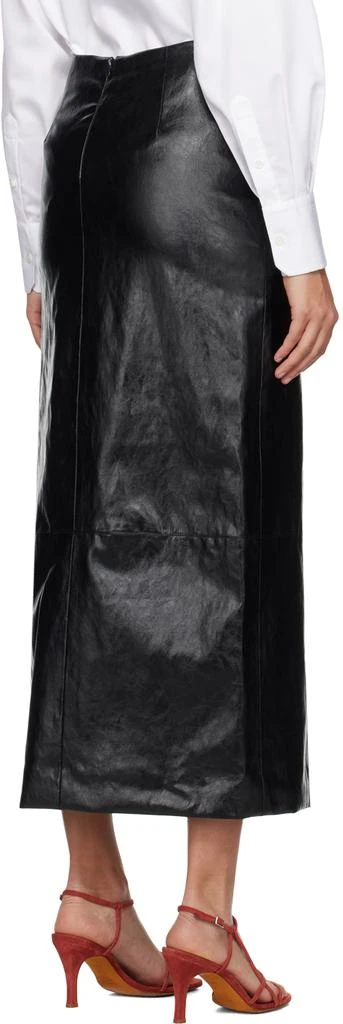 Esse Studios Black Milos Faux-Leather Maxi Skirt 3