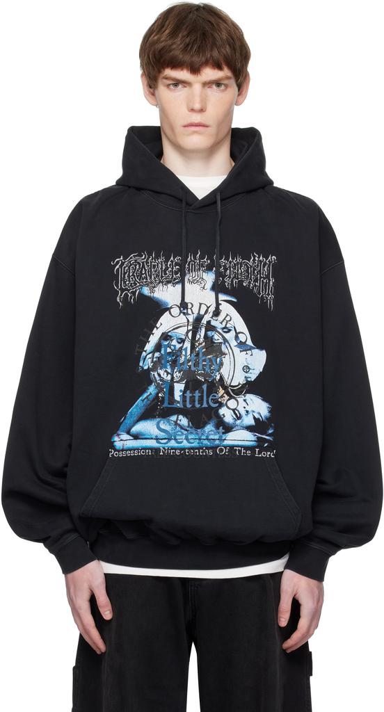 Black Inside-Out Label Hoodie – On Sale Now with Up to 47