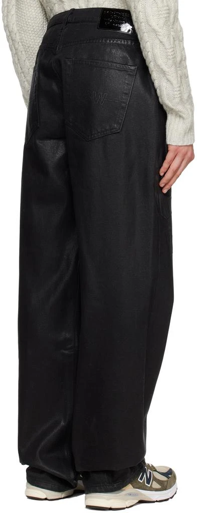 Saintwoods Black Waxed Jeans 3