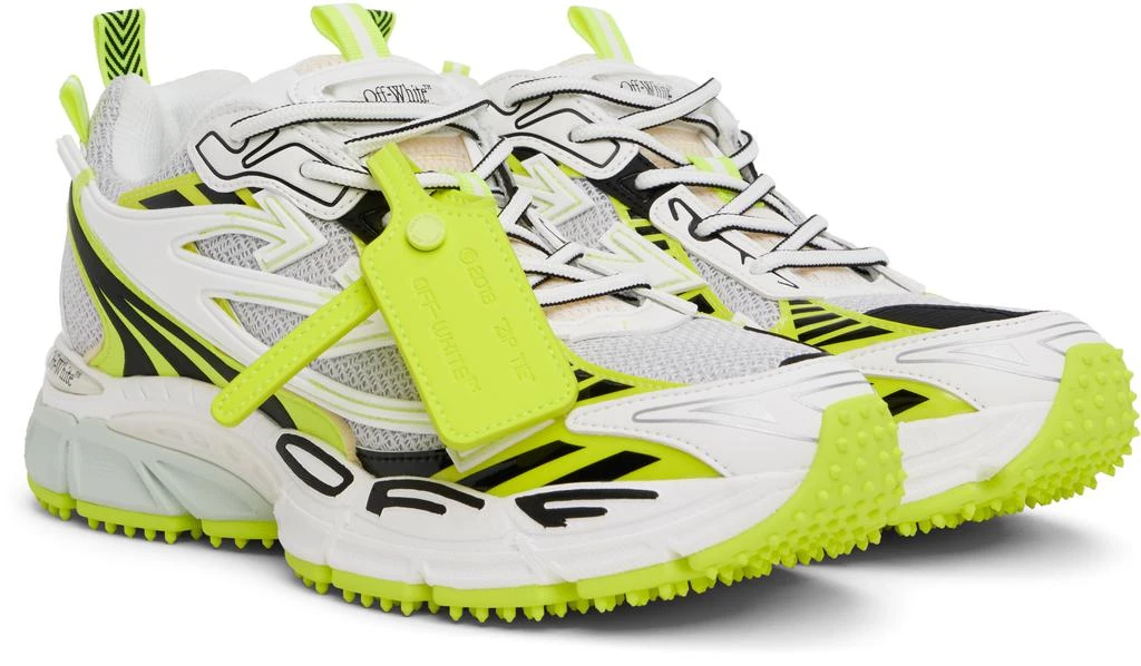 Off-White White & Yellow Be Right Back Sneakers 4