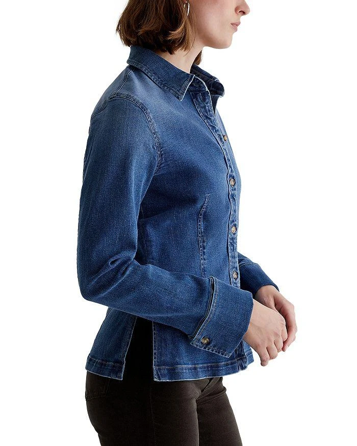 AG Cheryl Long Sleeve Fitted Denim Shirt 5