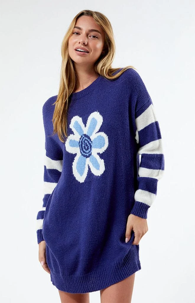 Daisy Street Knit Stripe Sleeve Sweater 3