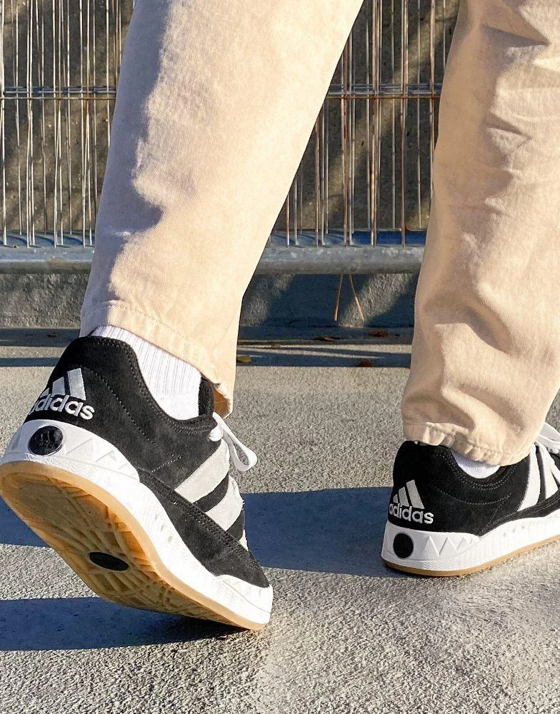 Adidas adidas Originals Adimatic trainers in black 3