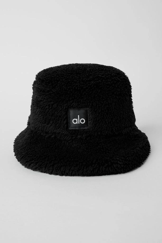 Alo Foxy Sherpa Bucket Hat - Black 1