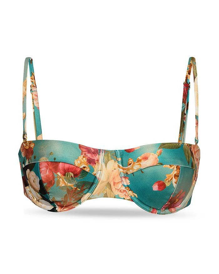L'Agence Alexandria Roses Strappy Bikini Top 4