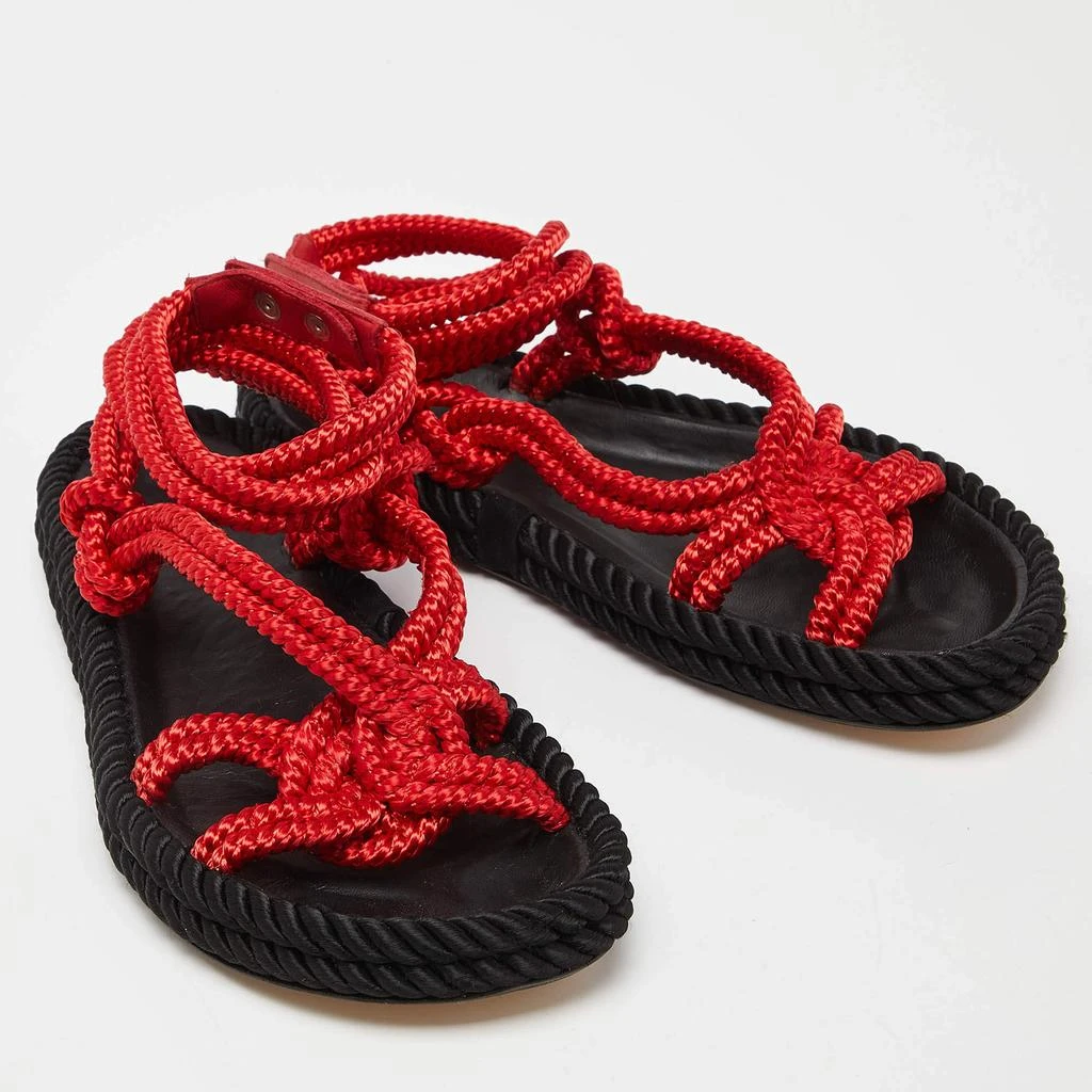 Isabel Marant Isabel Marant Red Rope Lou Flat Sandals Size 39 4