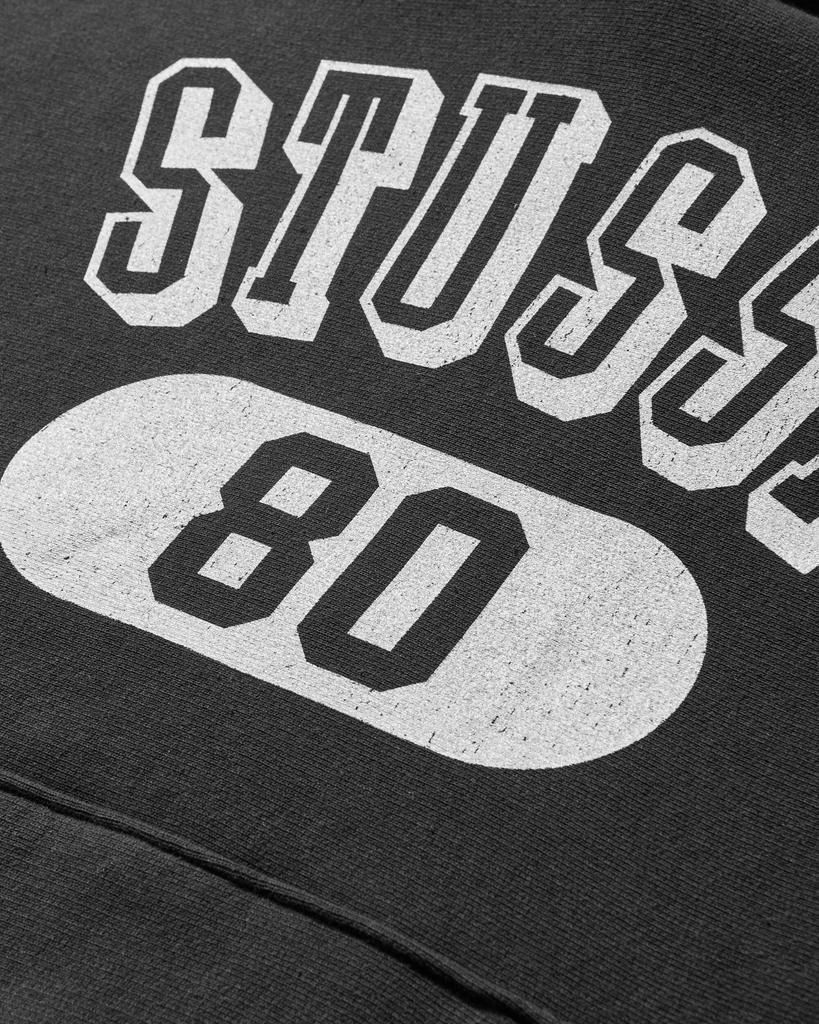 STUSSY Men's 80 Relaxed Hoodie Washed Black 3