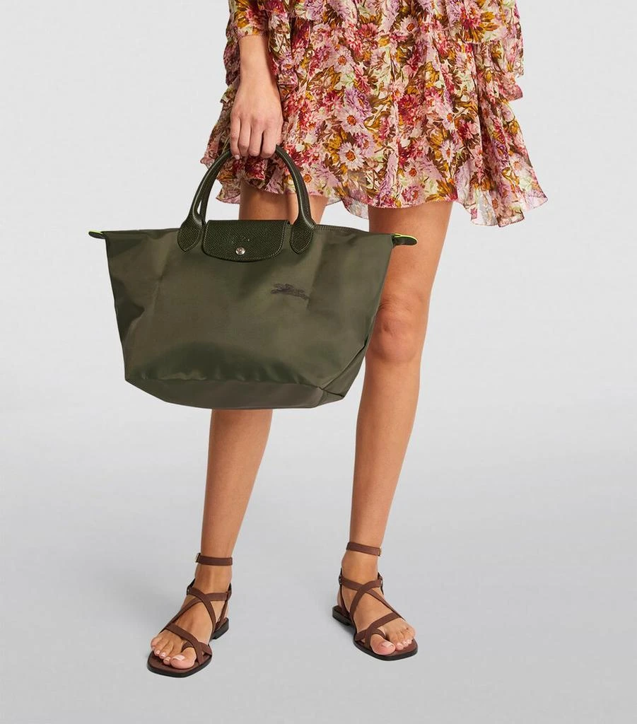 Longchamp Medium Le Pliage Green Tote Bag 7