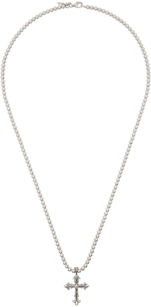 Emanuele Bicocchi 925 silver chain necklace with crystals