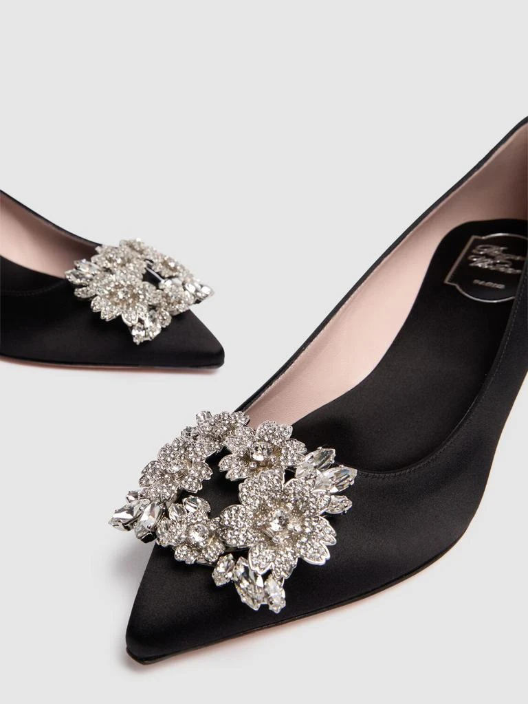 Roger Vivier 45mm Rv Bouquet Satin Pumps 3