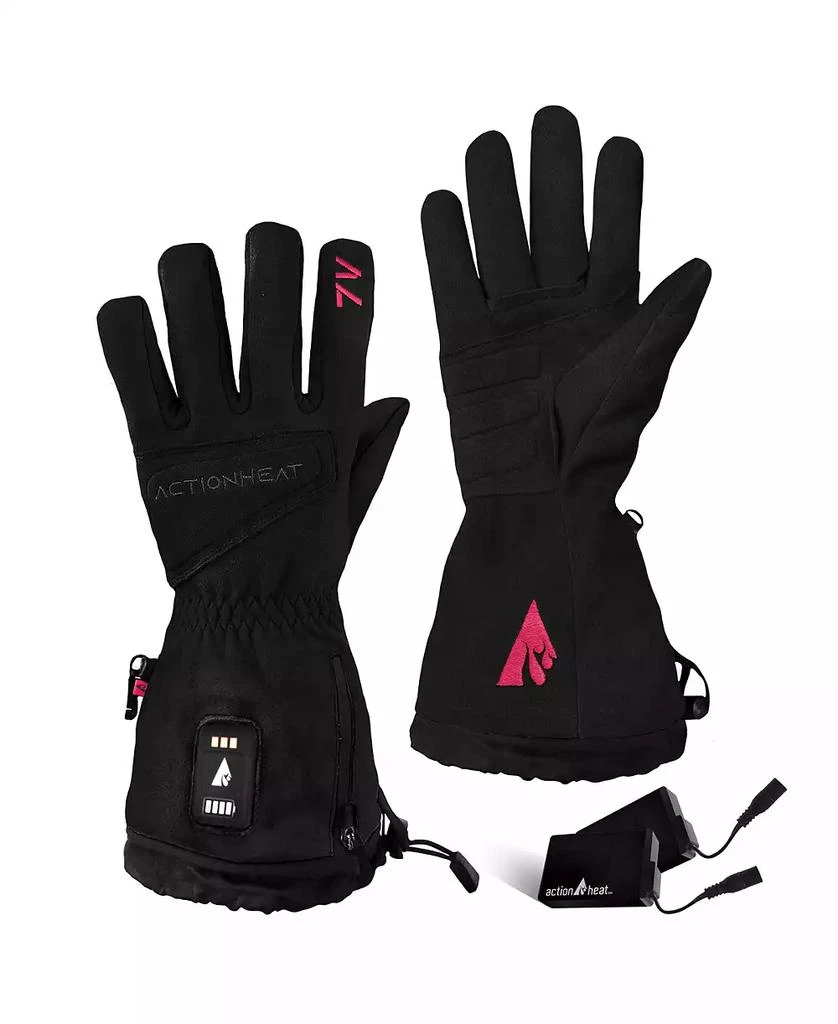 ActionHeat Men's 7V Rugged Leather Heated Work Gloves - Unisex 4