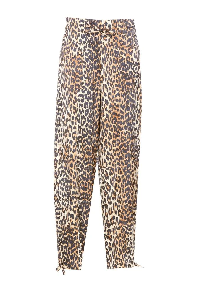 Ganni Leopard Print Pants 1