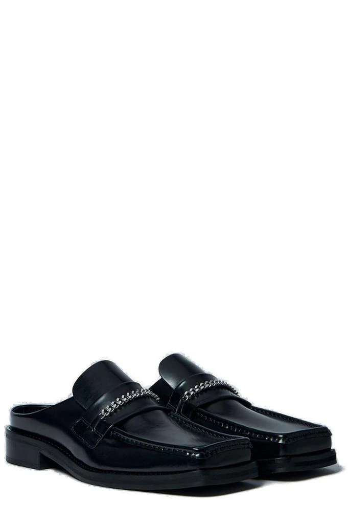 Martine Rose Martine Rose Square Toe Chain Detailed Mules 3