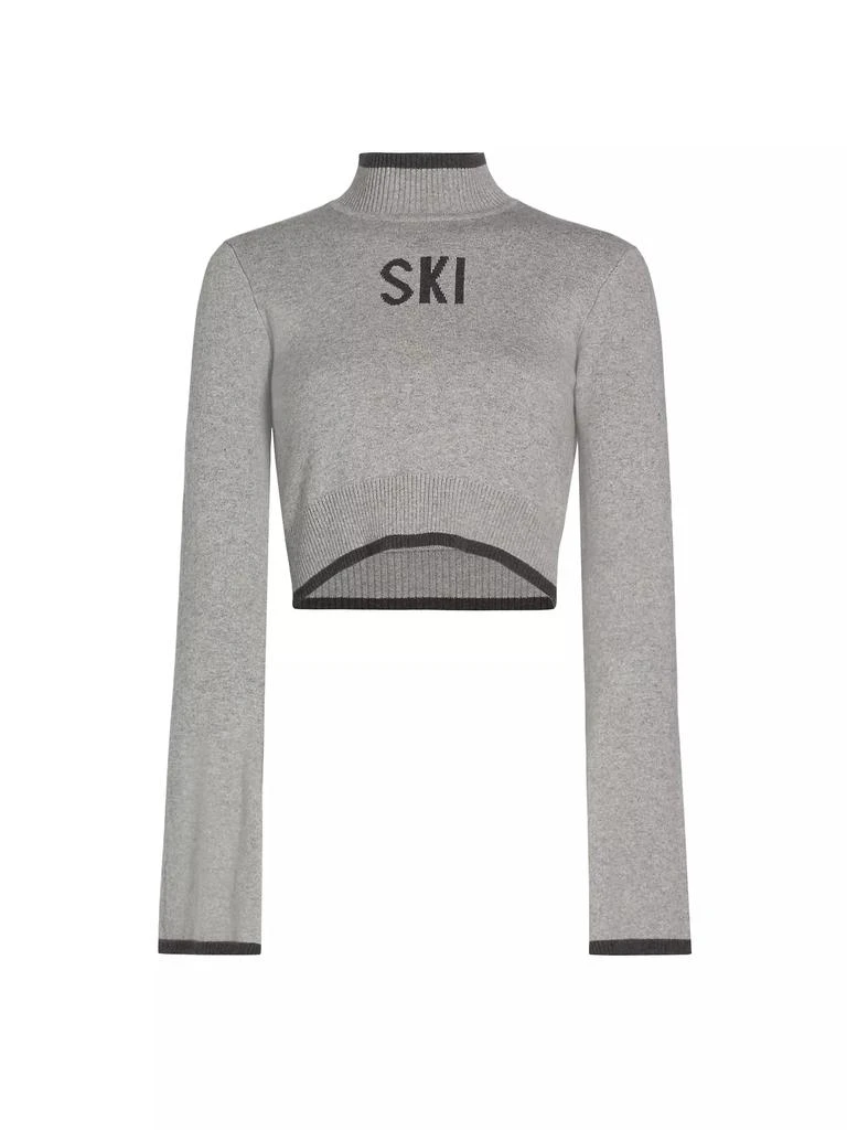 Year Of Ours Ski Cropped Bell-Sleeve Sweater 1